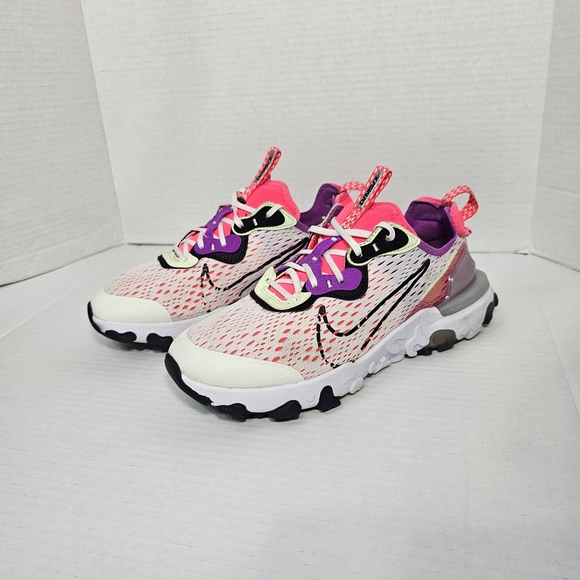 Nike React Vision- Nike Pink and Purple Sneakers - Picture 2 of 10